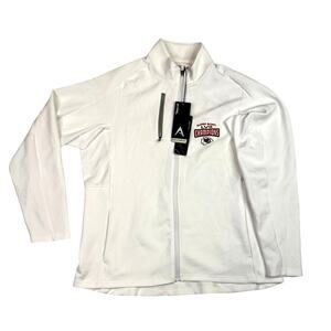 Women's XL Antigua Silver/White Full Zip‎ NFL Chiefs Super Bow 52 Champs